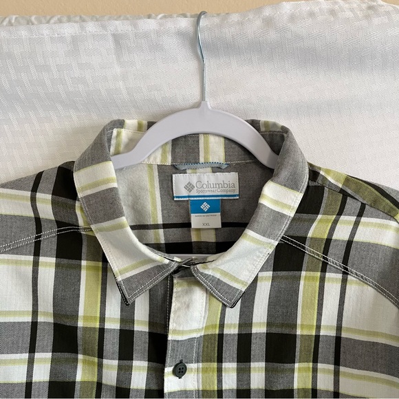 Columbia Plaid Flannel Button Up Long Sleeve Shirt Multi Colored Size XXL - Picture 4 of 13